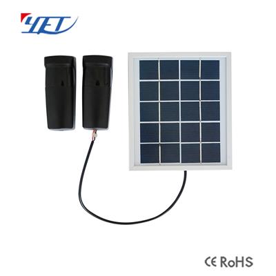 YET610-新款紅外對射探測器（太陽(yáng)能充電板）